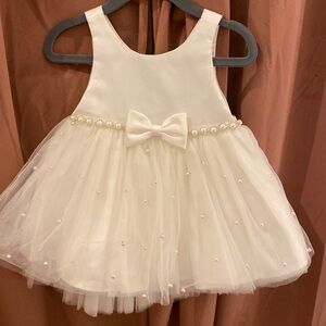 White formal dress/ 12 months